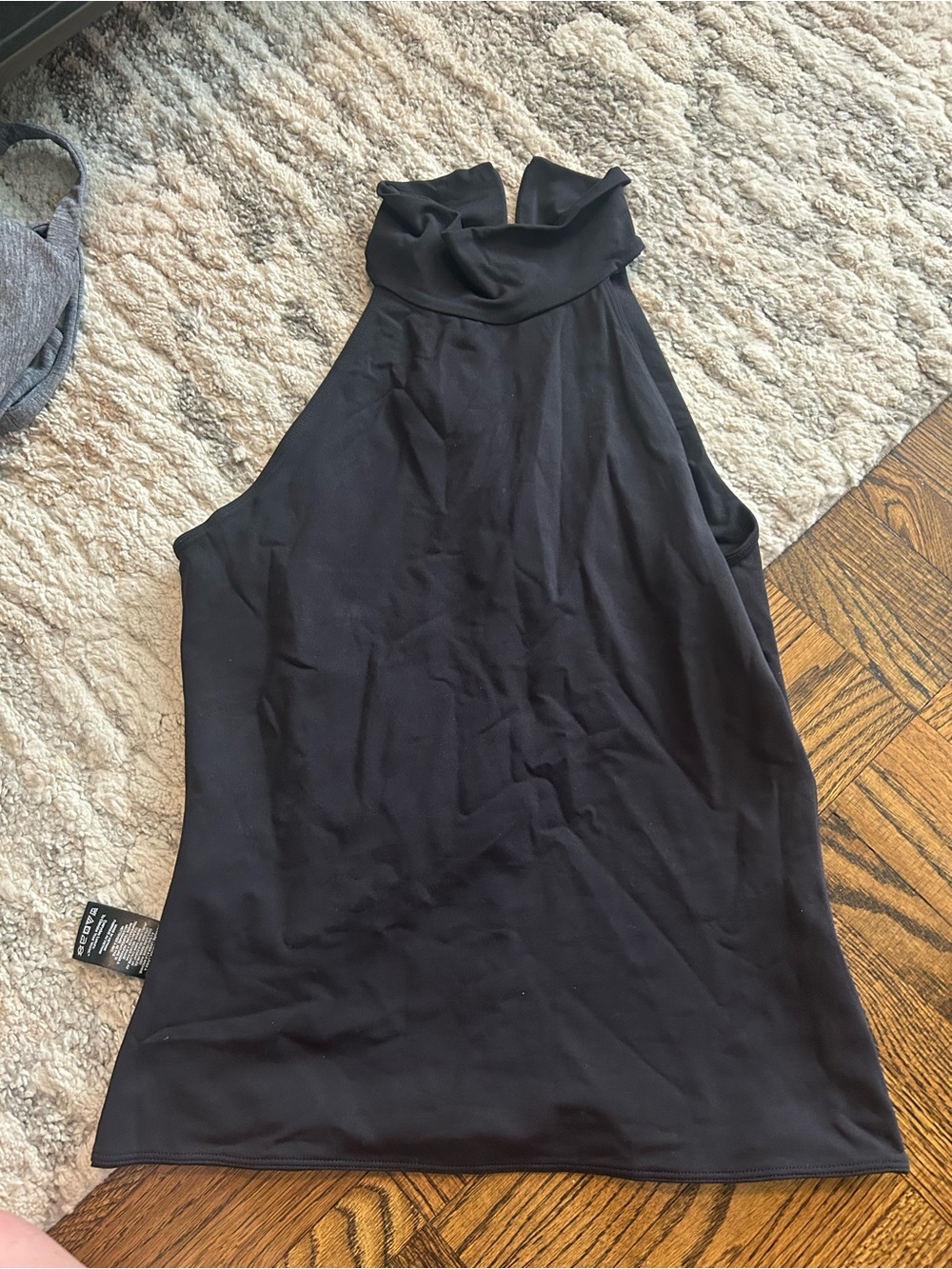 Aritzia Black Sleeveless High Neck Tank